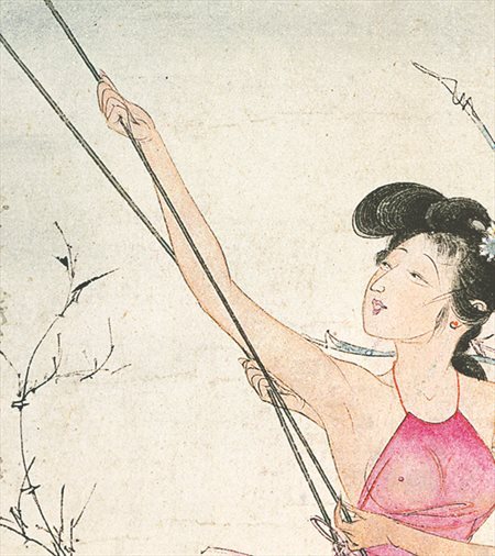 梅县-胡也佛的仕女画和最知名的金瓶梅秘戏图
